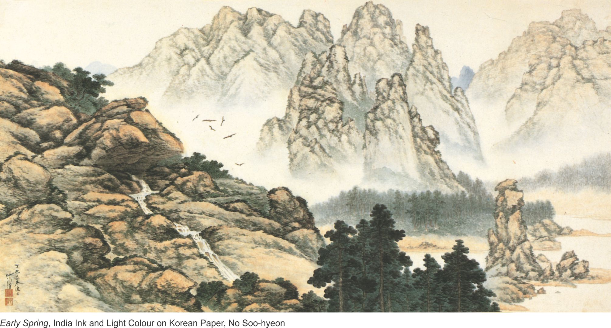 Contemporary variations of Traditional landscape Painting in korea